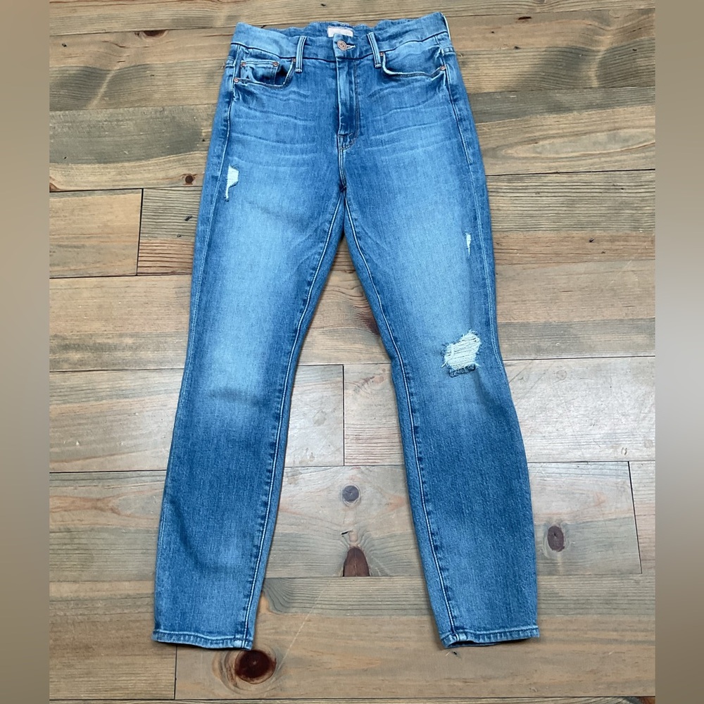 MOTHER HIGH WAISTED LOOKER CROP ‘LETS KICK IT’